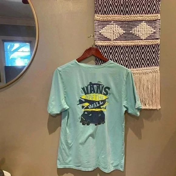 VANS OFF THE WALL BLUE SURF SHIRT SIZE XL 14 - Picture 2 of 3